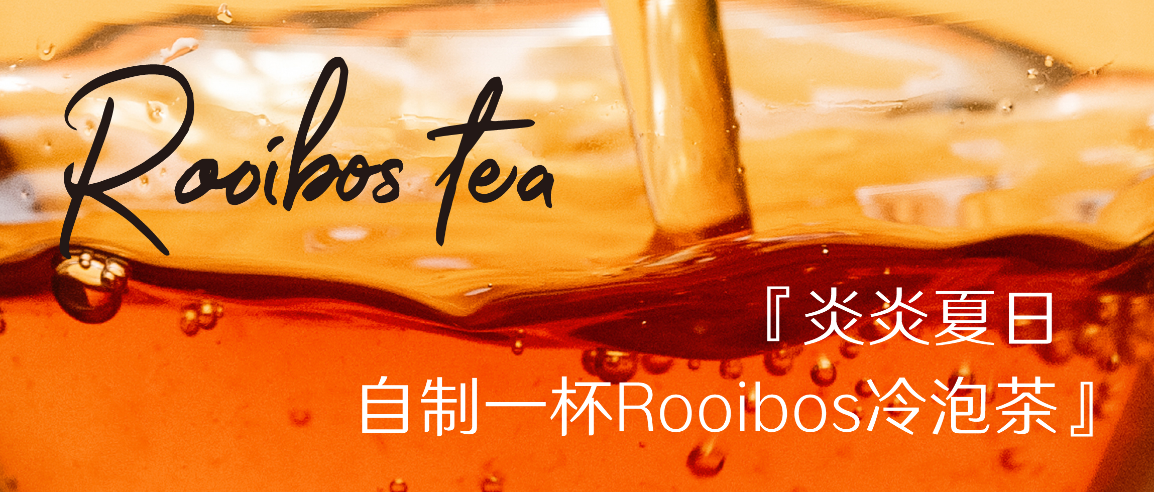 炎炎夏日|自制一杯Rooibos冷泡茶